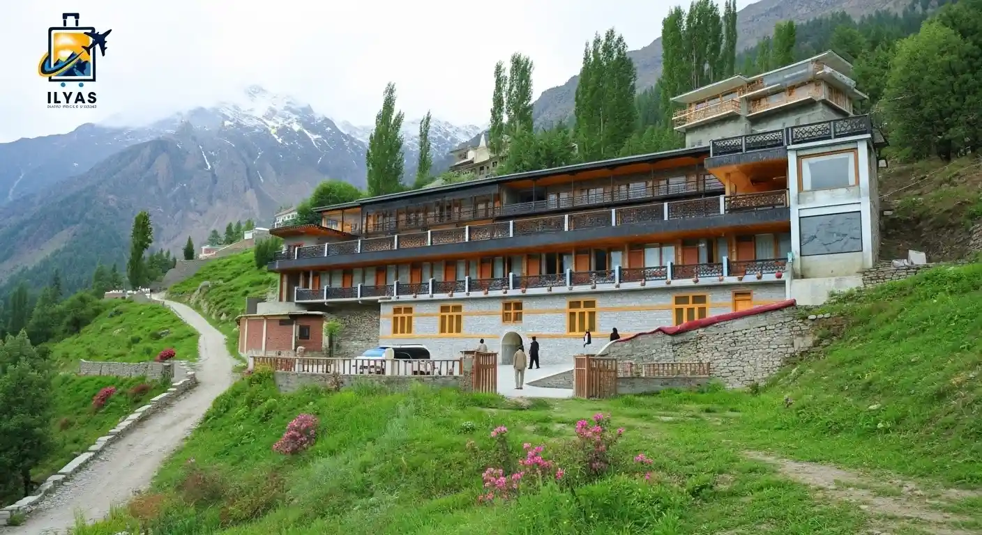 Traditional Hunza accommodation showcasing authentic Karimabad hotels with cultural architecture.